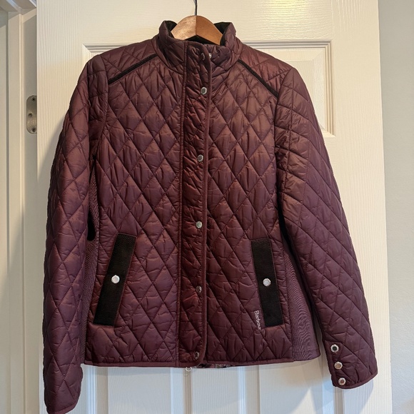 Barbour Yarrow Quilt Jacket  UK 14 / US 10 Black Cherry/ Renaissance Floral - Picture 6 of 11